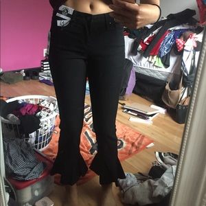 Black Bellbottom Jeans